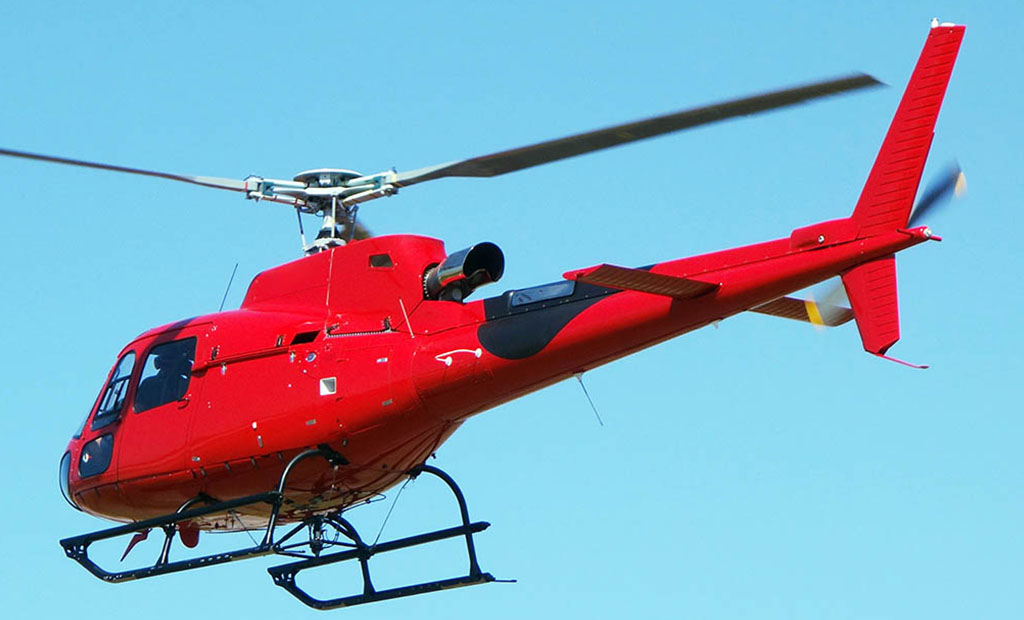 Airbus H125 helicopter Flying