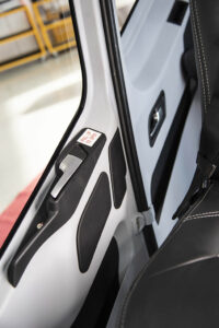 Close-up of Airbus H130 door inserts