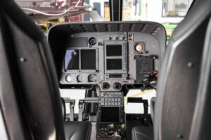Close-up of Airbus H130 Helicopter Avionics