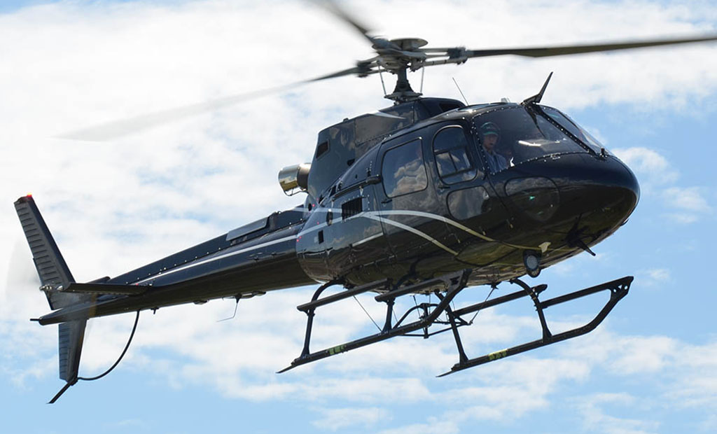 Airbus AS350 Flying in the sky