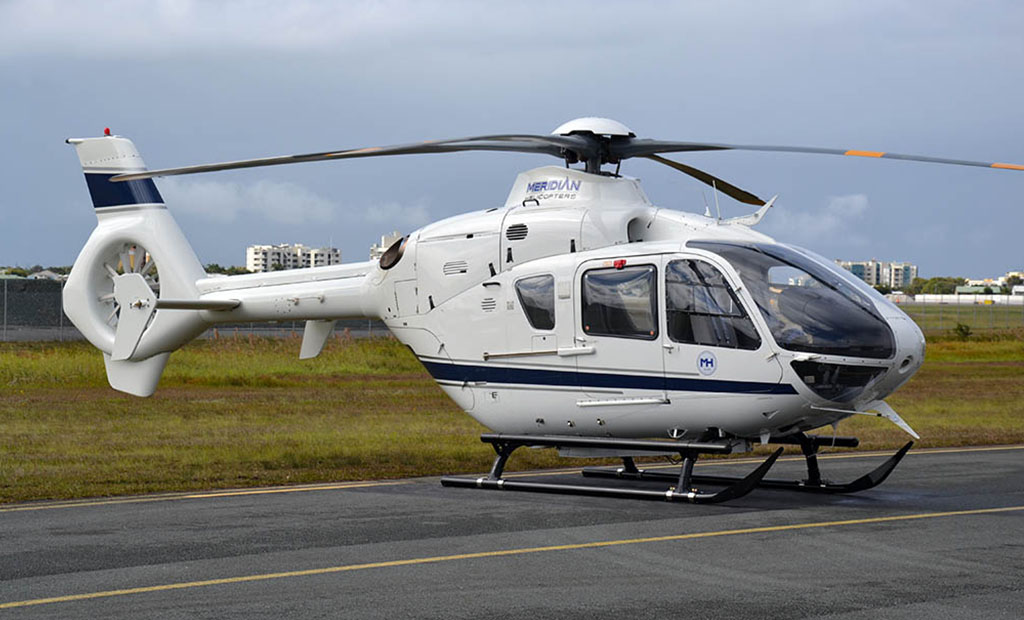 Airbus EC135 P2+ at sunshine coast airport