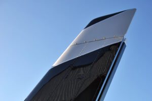 Close-up of Bell 222 Tail boom