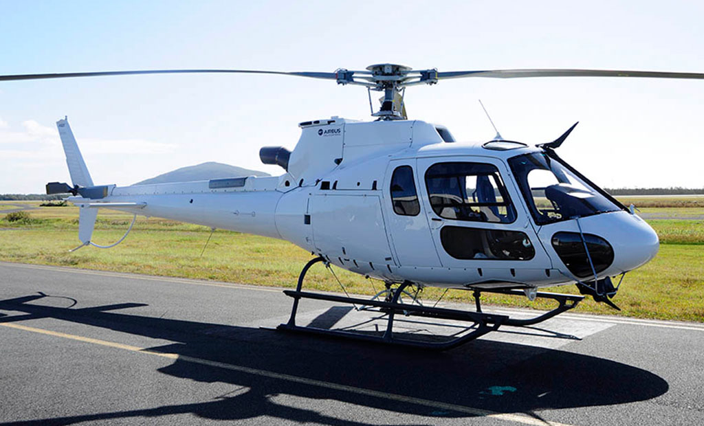 Airbus H125 Helicopter at Sunshine Coast Airport