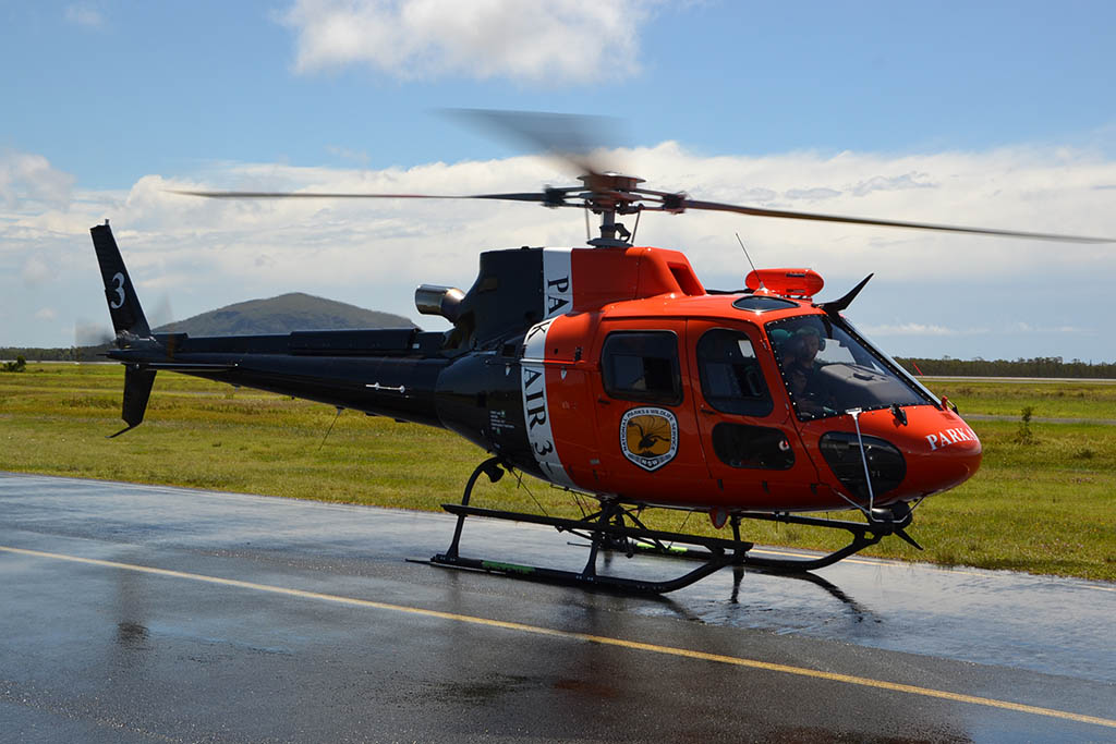 NSW Parks AS350 Helicopter