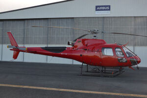 Airbus AS350 at Airbus helicopters service centre