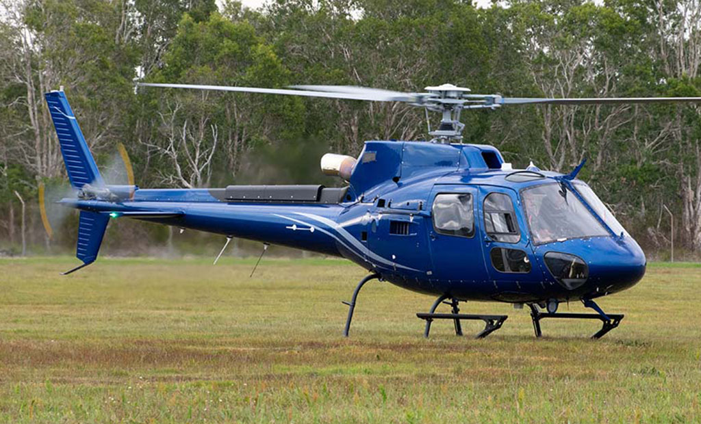 Airbus H125 in grass field