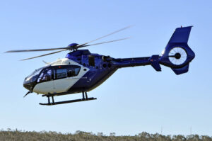 Polair EC135 P2+ in the sky