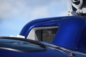 Close-up of filter on Airbus H125 Helicopter