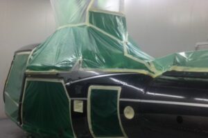 Airbus AS350 helicopter undergoing complete refurbishment