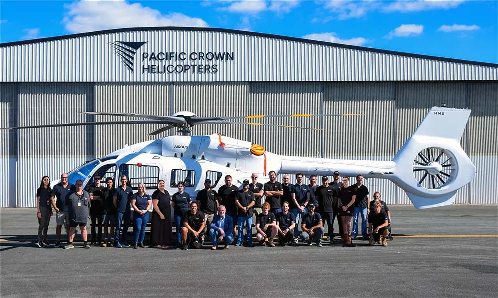 Pacific Crown Helicopters, Helicopter Maintenance Centre Team, Sunshine Coast, Queensland Australia