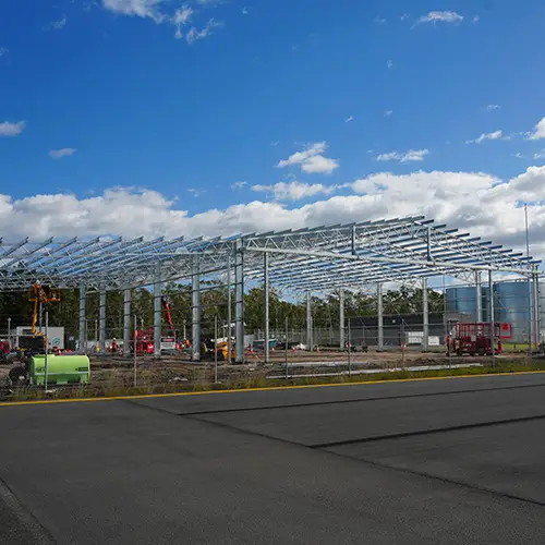 Pacific Crown Helicopter Hangar in Construction